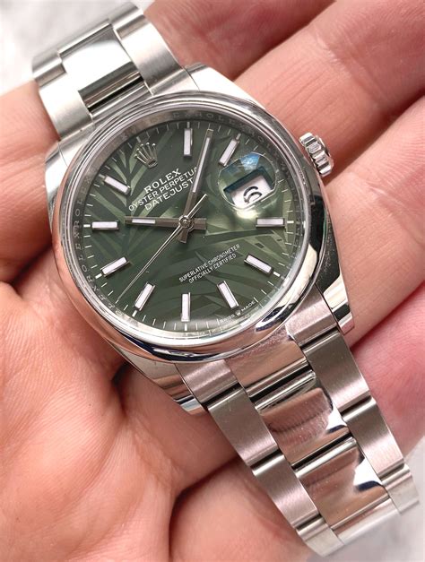 rolex datejust grün